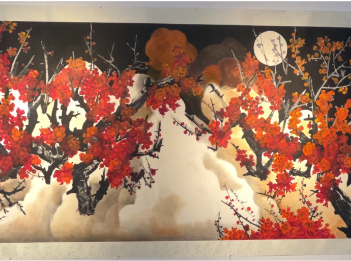 後山才女師生水墨聯展「共舞丹青行墨緣」