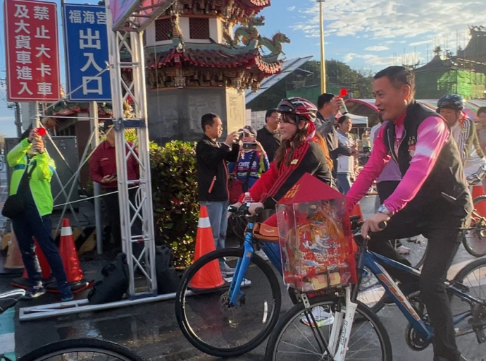 天降奇蹟！彰化騎福嘉年華大雨奇蹟放晴 媽祖領騎86公里賜福千名車友